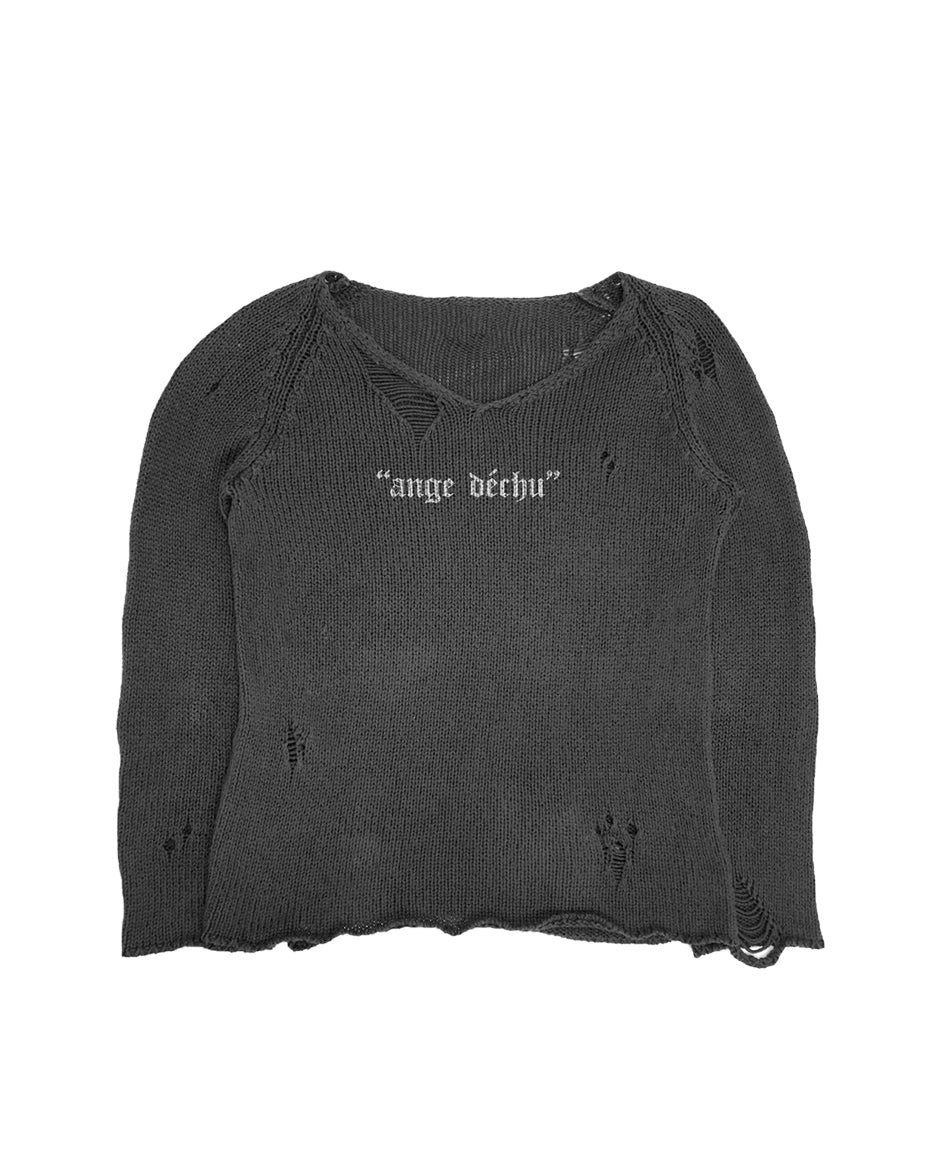 Ange Dèchu Destroyed Sweater
