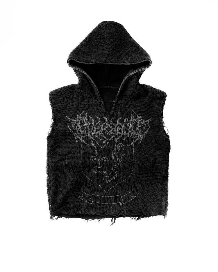 Dark Armour Mesh Sleeveless Hoodie Era Worldwide Club®
